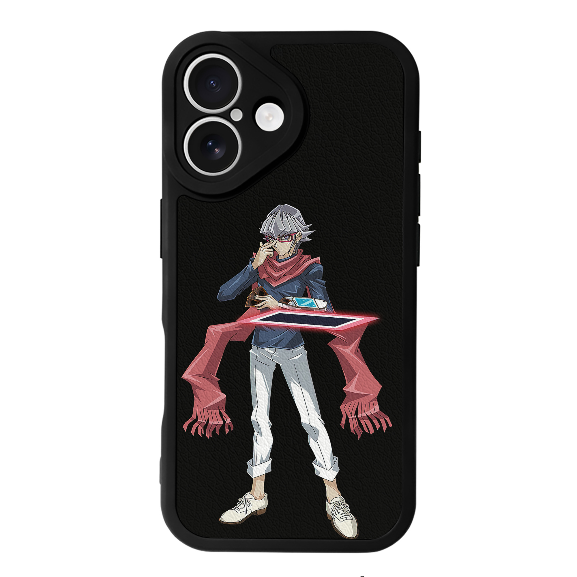 遊☆戯☆王 Yu-Gi-Oh! 【iPhone 16シリーズ対応】シリコンスマホケース（レザー調） 材質：シリコン